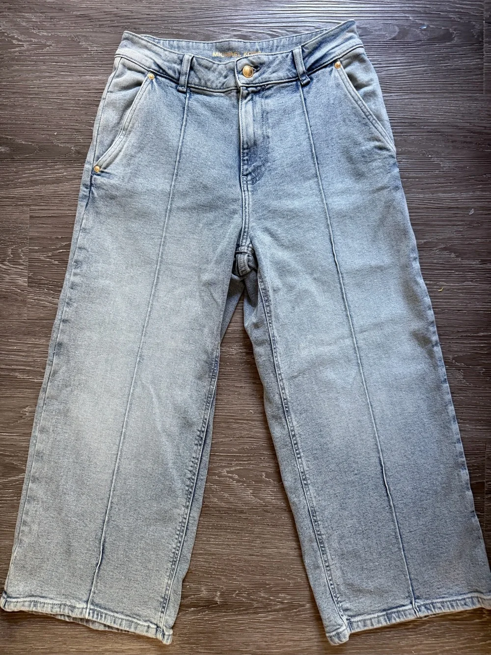 Michael Kors Carmen Crop Wide-Leg Jeans